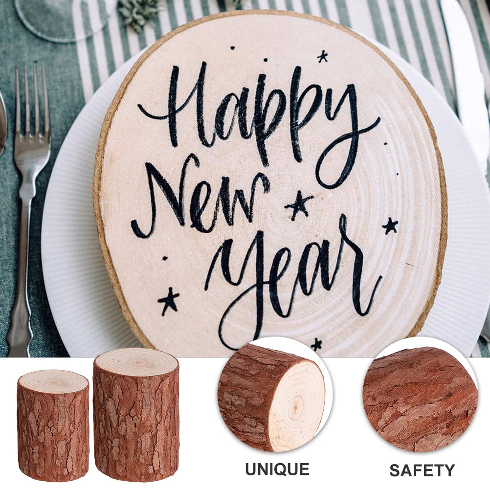 2 шт. игрушка деревянный ворс реквизит украшение модель пень настольный