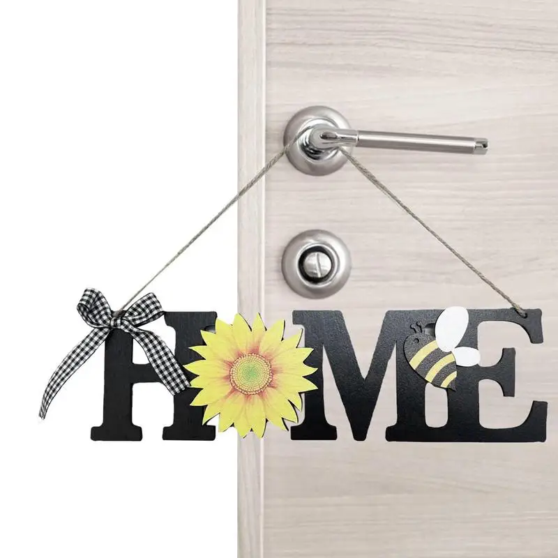 

Wooden Bee Festival Pendant Home Decoration Creativity Love Decorative Crafts Friends Show Ornament For Home Wall Door Decor