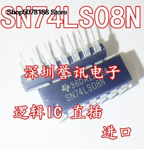 

10pieces SN74LS08N 74LS08 DIP14 Original and new fast shipping