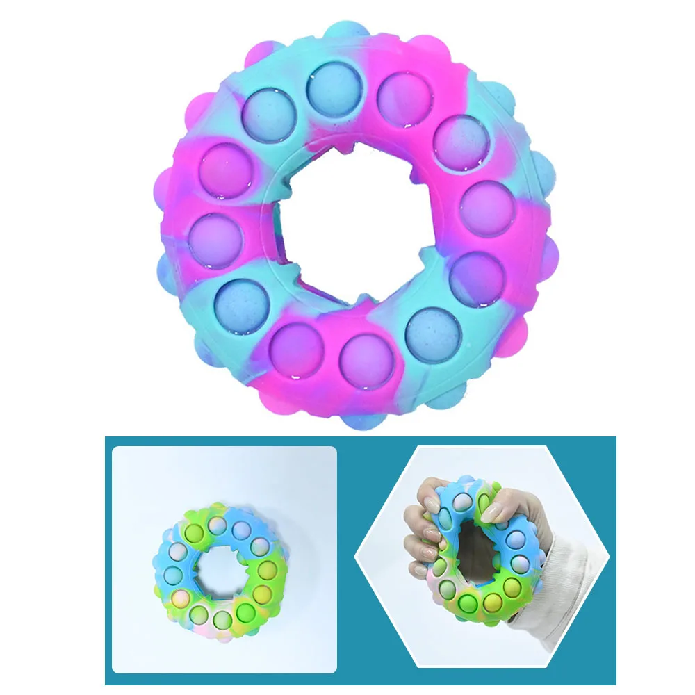 

Cute Donut Cute Pop Fidget Squishy Reliver Stress Toys Push Bubble Antistress Adult Kids Toys Cartoon 2022 Easter Simple Dimple