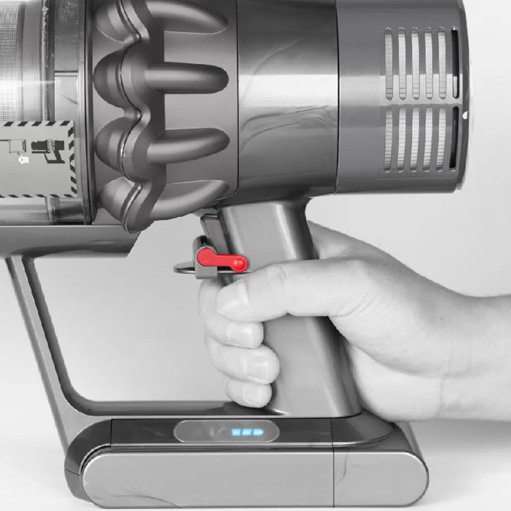 

1X спусковой замок, Аксессуары для пылесосов Dyson V6,V7,V8,V10,V11, новый и высококачественный, серый/красный