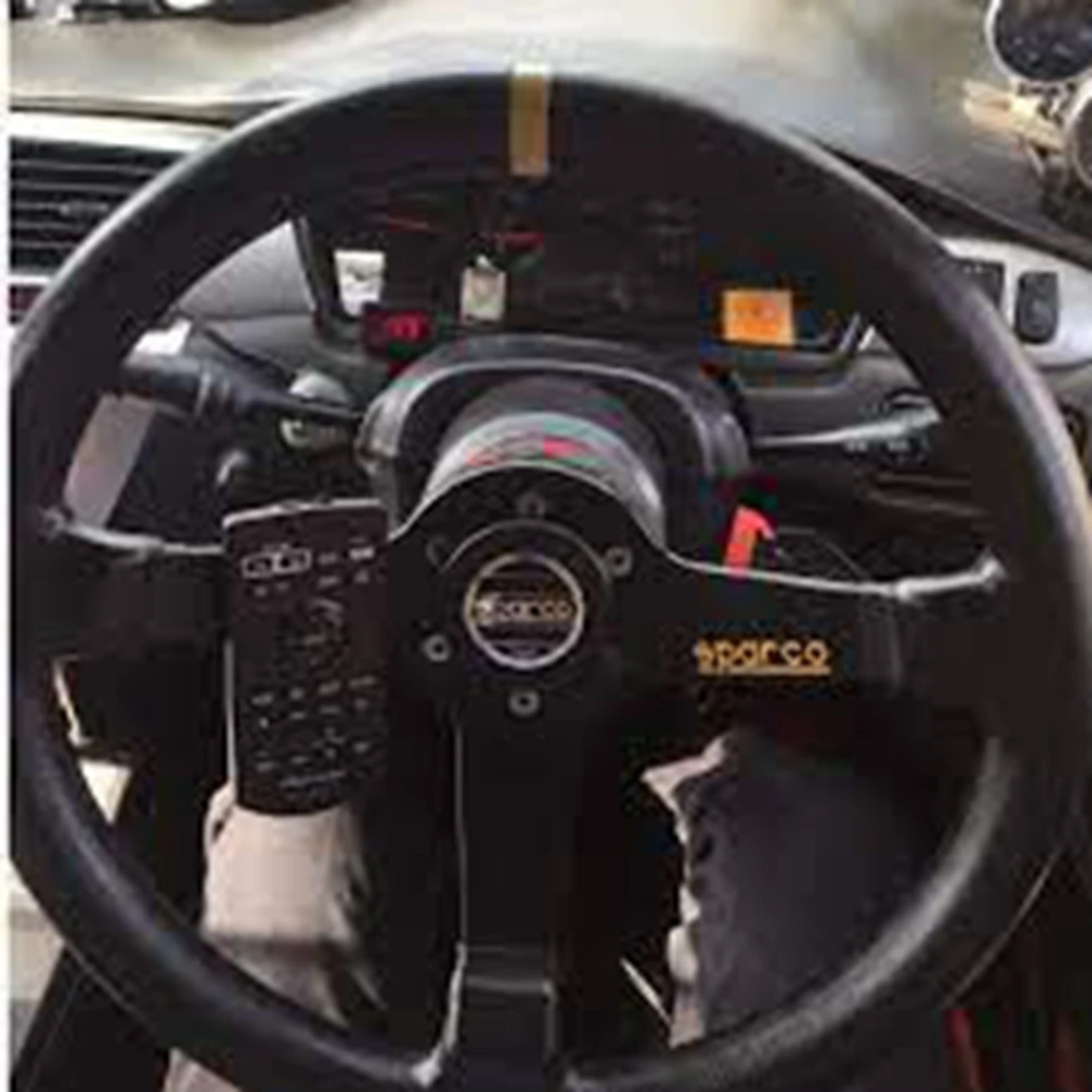 

JDM 14Inch Racing SP Steering Wheel Car Rally Drift Suede Leather Steering Wheel Volantes For VW HONDA TOYOTA BMW Nissan Opel