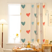 yanyangtian velcro curtain thicken fabric curtains for living room bedroom blackout doorway for girls blinds windows cortinas