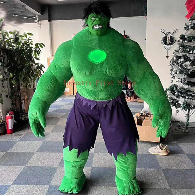 

Inflatable Giant Green Monster Cosplay Halloween Christmas Party Cosplay Costume Furry Plush Polar Bear Mascot For Adult Fursuit
