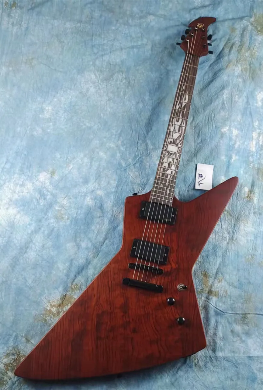 

EET FUK Electric Guitar, Matte Guitar, Wood Color, Mahogany Body, In Stock, Fast Free Shipping