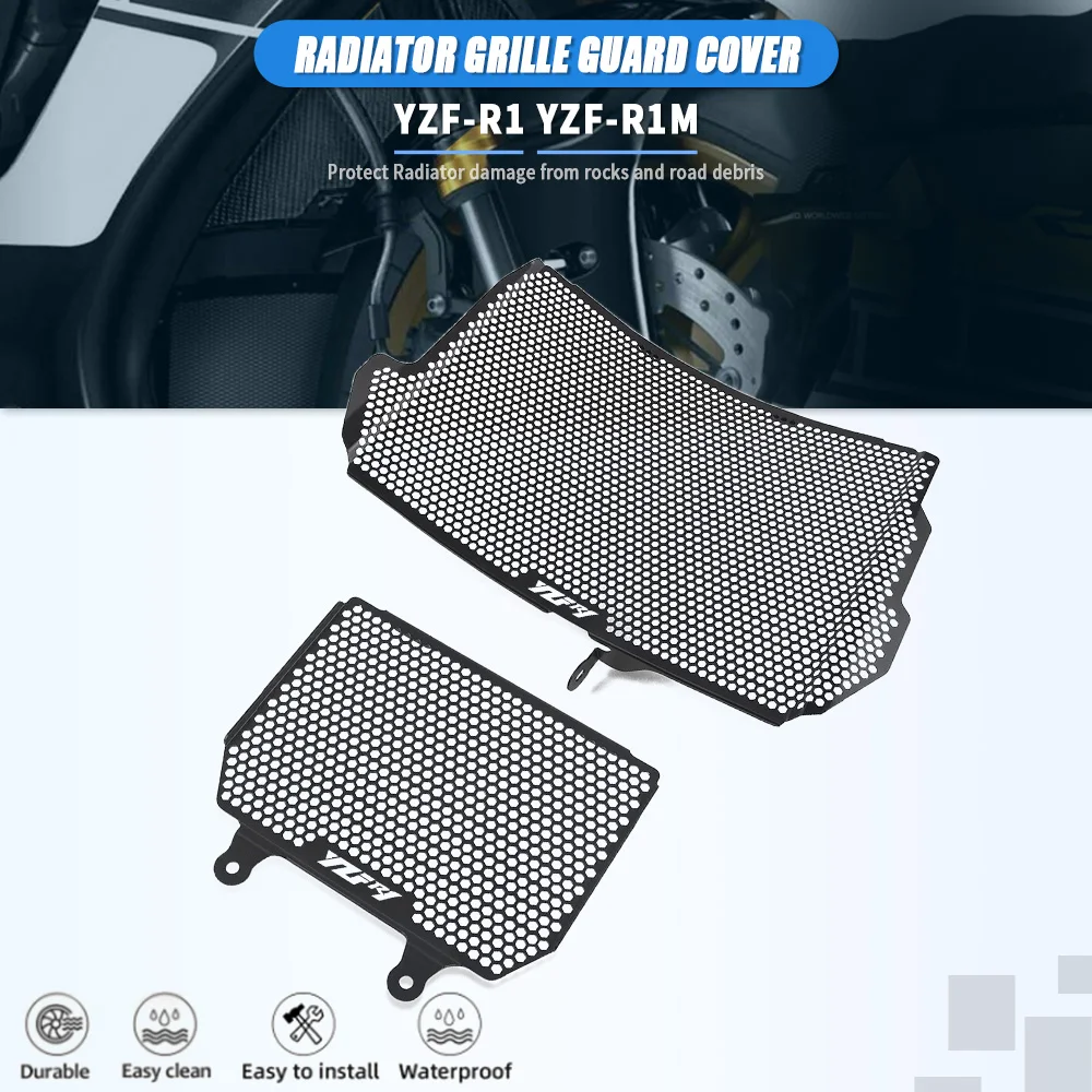 

For Yamaha YZF-R1 YZFR1 YZF-R1M 2015 2016 2017 2018 2019 2020 YZF R1M Motorcycle Accessories Radiator Guard and Oil cooler Guard
