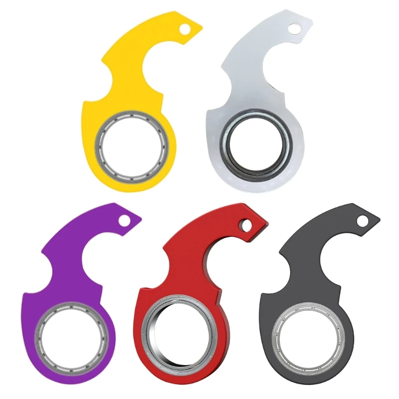 

Ring Spinner Toy for Car Flipping Toy Spinning Keychain Spinner Spinning Pocket Toy Stress Reliever Toy H37A