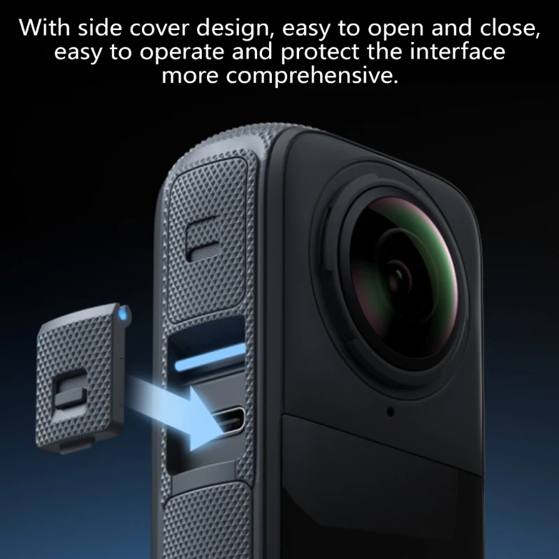 DXAB USB защитный чехол для экшн-камеры 360 пылезащитный влагостойкий боковой