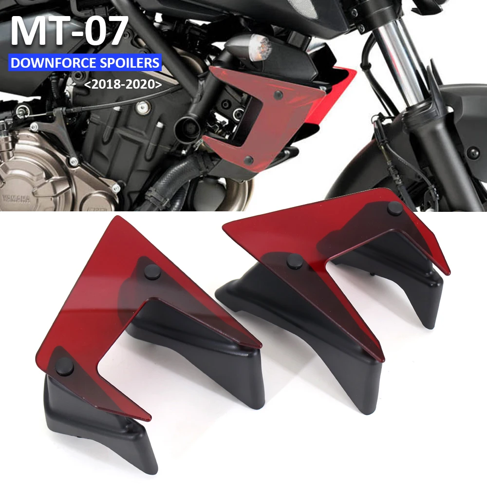 

Motorcycle Parts Fixed Winglet Fairing Wing Deflectors For Yamaha MT-07 MT07 MT 07 2018 2019 2020 Side Downforce Naked Spoilers