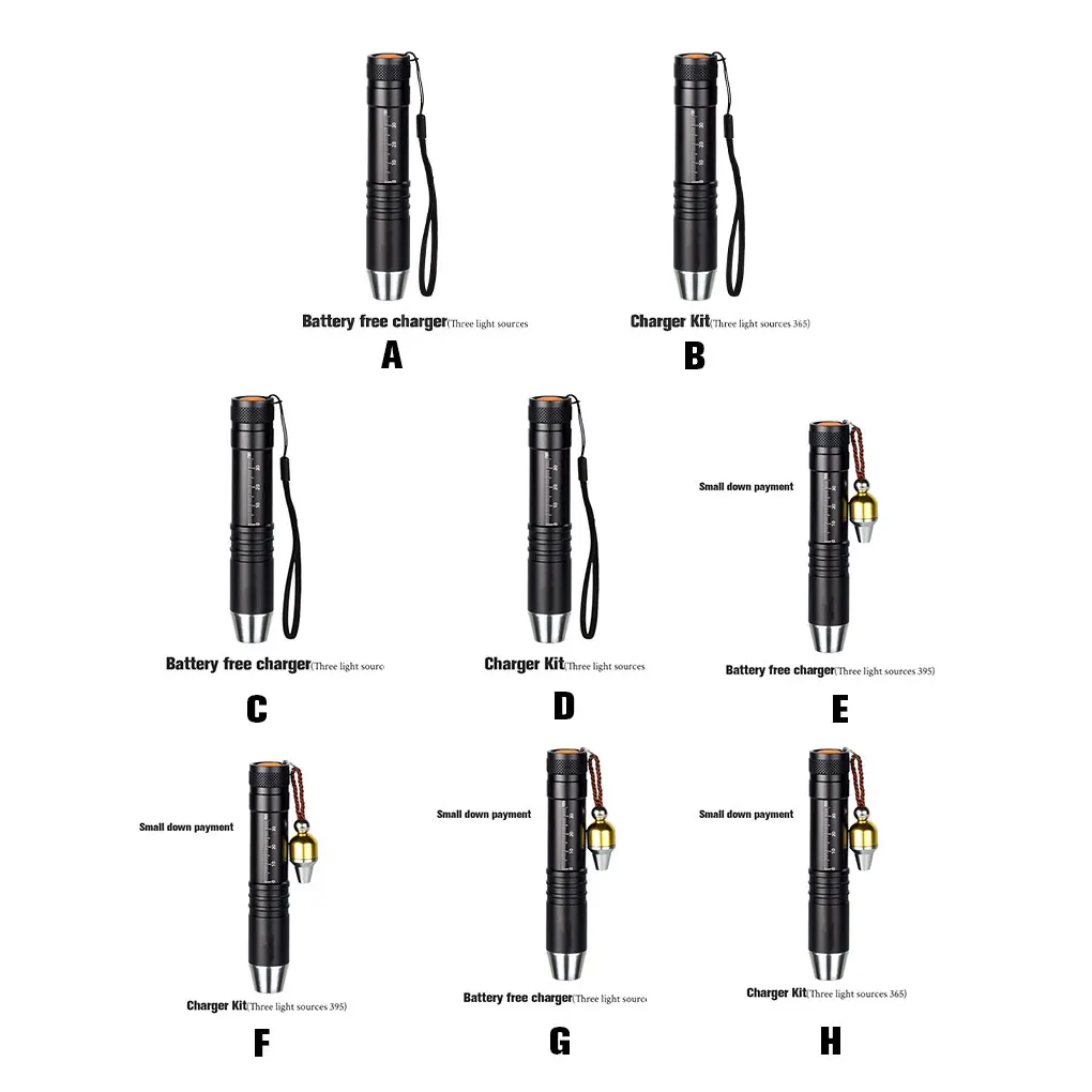 

Flashlight LED Ultraviolet Identification Light Lamp Torch Charging