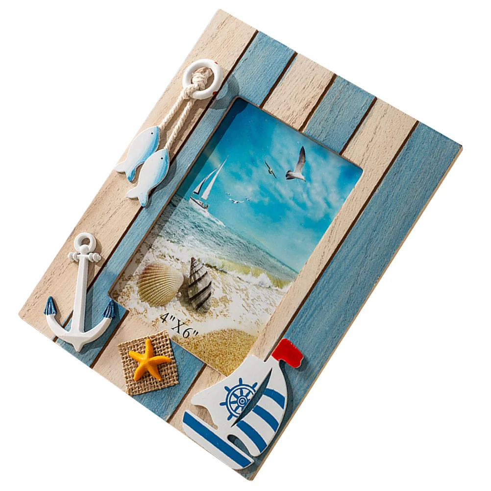 Настольная стоячая фоторамка в морском стиле для дисплея домашний декор рамки
