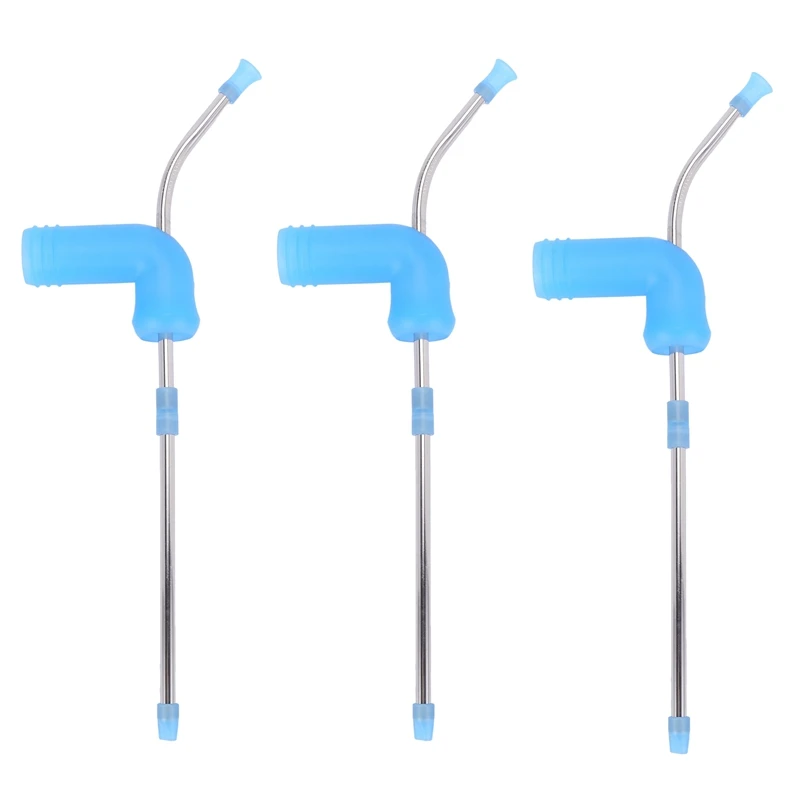 3X Beer Snorkel, Double Beer Snorkel, Beer Dispenser Blue