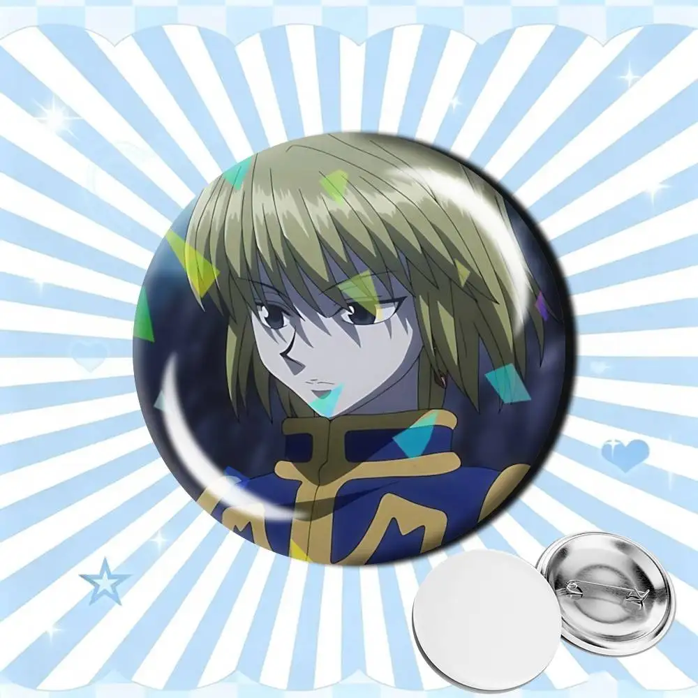 Фото Модные броши-значки Chain Avenger Kurapika Anime HXH с индивидуальным дизайном, персонализированные значки с эффектом разбитого стекла, аксессуар для моды №5
