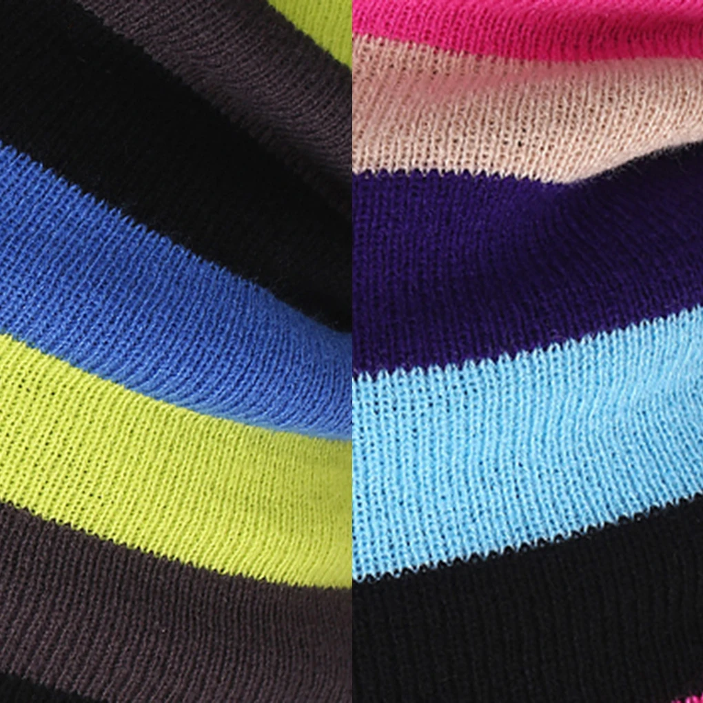 

Шапка-бини в полоску для женщин и мужчин