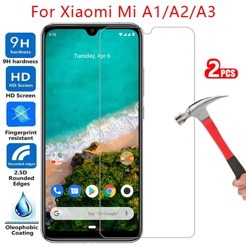 Защитная пленка из закаленного стекла для xiaomi mi a1 a2 lite a3 чехол на 1 2 3 1a 2a легкая