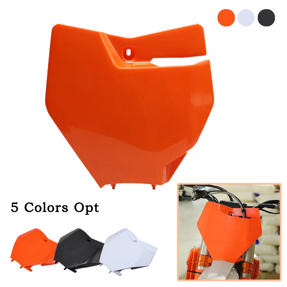 

Motorcycle Front Number Plate Registration Cover For KTM SX SXF XC 125 150 250 300 350 450 Motocross Enduro Plastic Name Cover