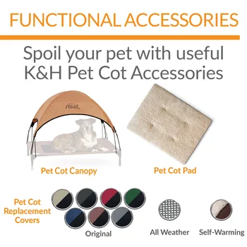 K&H Pet Products Original Pet Cot Elevated Dog Bed X-Large 32 X 50 X 9 Inches 5