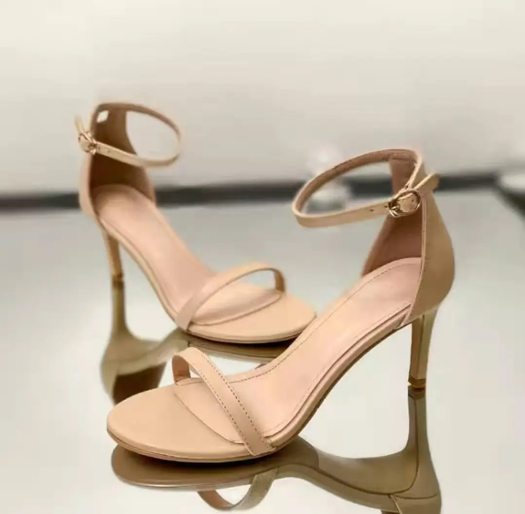 

Сандалии-гладиаторы женские на высоком каблуке 6 см, босоножки из искусственной кожи, пикантная обувь, черные, лето 2022