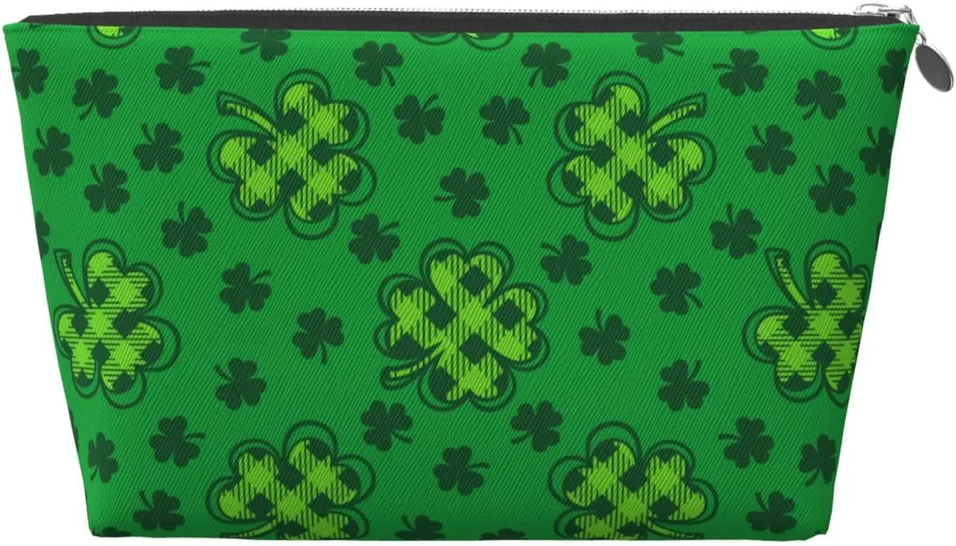 Женская косметичка St Patrick's Day5 дорожный размер кожаная водонепроницаемая