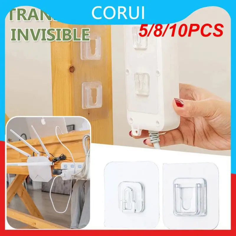 

10PCS Hot Double-sided Adhesive Wall Hooks Wall Hooks Hanger Strong Suction Cup Sucker Wall Storage Holder For Kitchen Bathroom