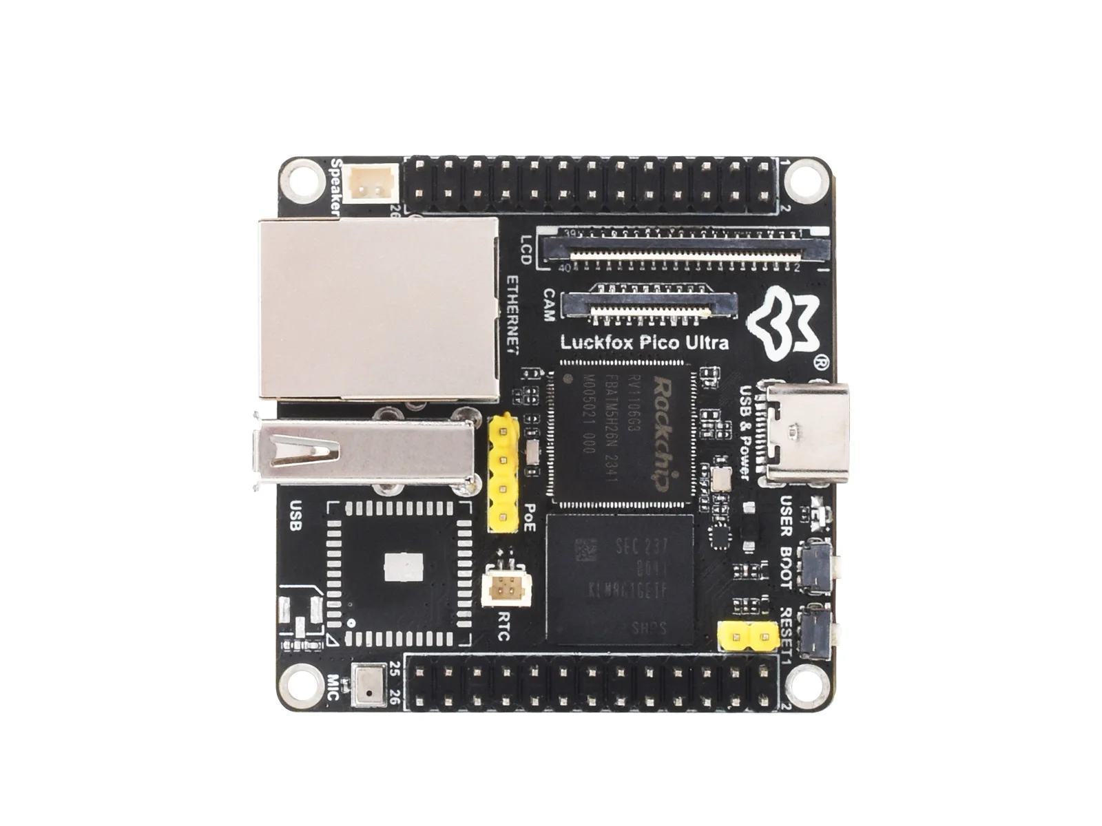 Luckfox Pico Ultra без беспроводного/модуля PoE/IPS LCD RV1106 Linux Micro Development Board