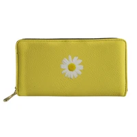 sunflower style pattern clutch cards holder%c2%a0high quality portable wallet school teenager women zipper coin purse