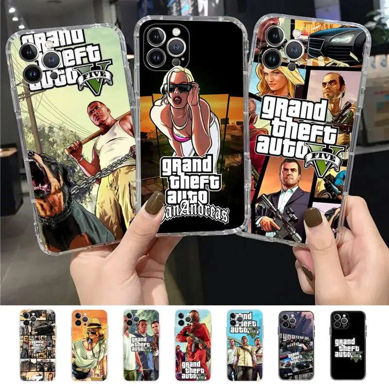 

Rockstar gta 5 Phone Case for iPhone 11 12 13 mini pro XS MAX 8 7 6 6S Plus X 5S SE 2020 XR case