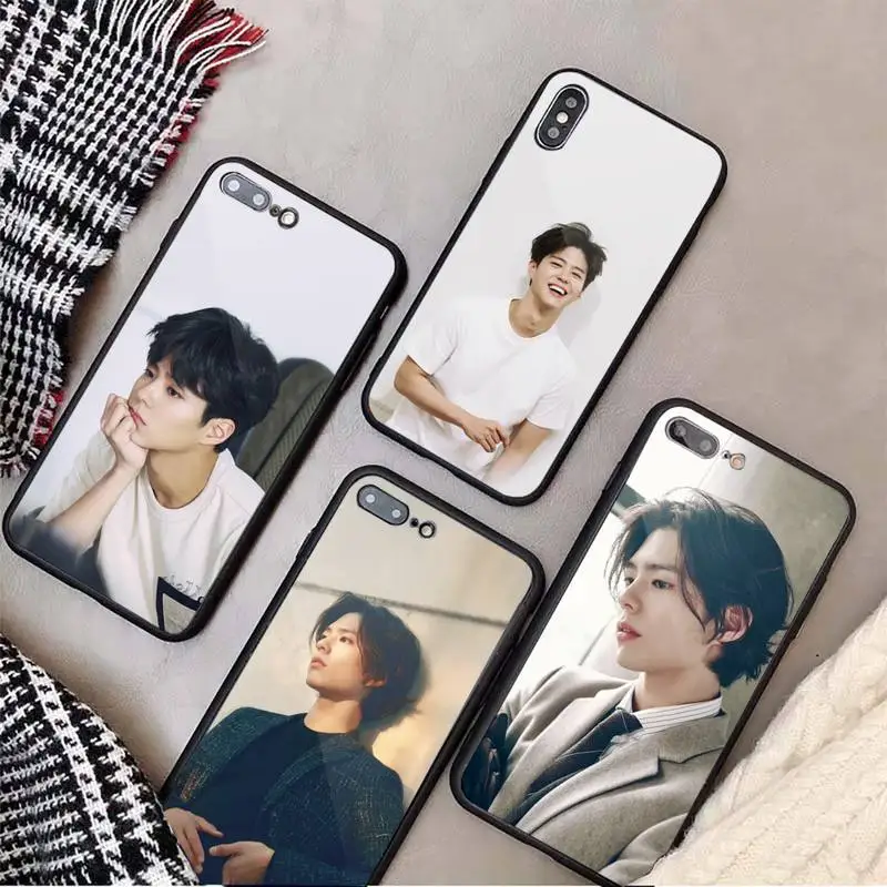 

Bogummy Park Bo Gum korean actor Phone Case Tempered glass For iphone 11 12 13 PRO MAX mini 6 7 8 plus X XS XR