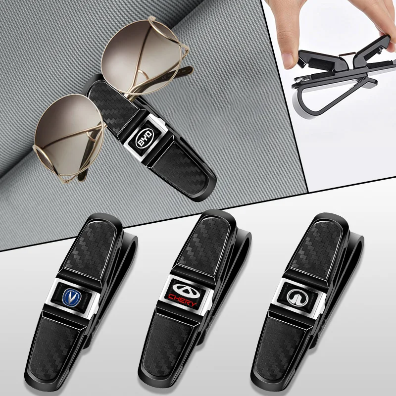 

Car Sun Visor Glasses Clip Frame Glasses Storage for SsangYong Korando Actyon Rexton Musso Rodius Kyron 2021 2015 Accessories