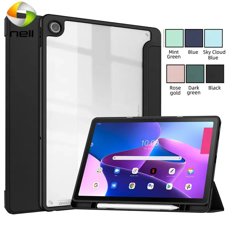 Чехол для Lenovo Tab M10 3-го поколения 2022 10 6 прозрачный жесткий чехол планшета Xiaoxin Pad с