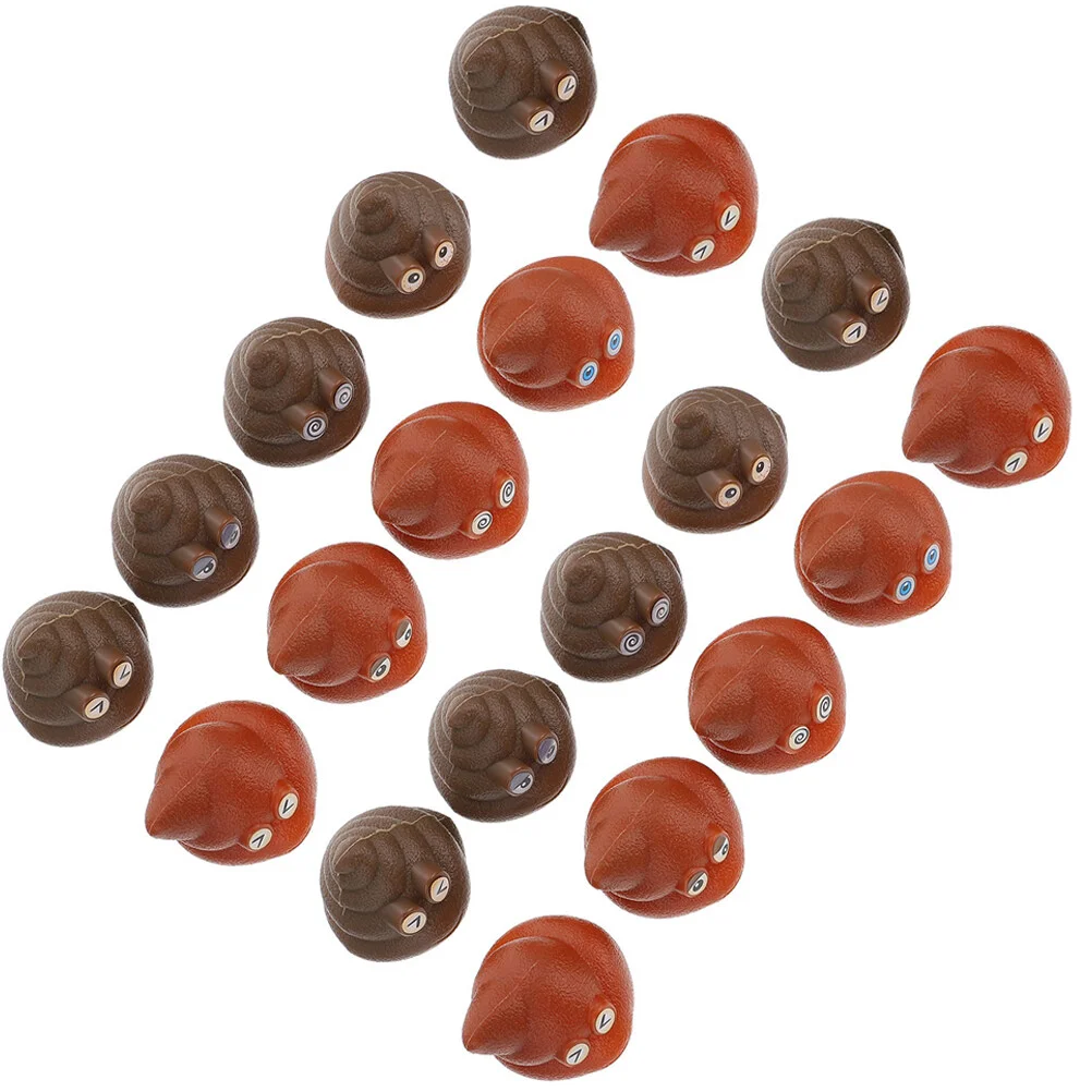 

20 Pcs Poop Toys Simulated Tricky Props Kids Playthings Baby Gifts Fake Prank Pvc Party Parent-child Educational