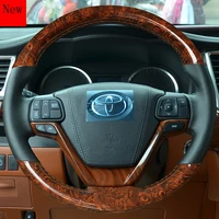 hand stitched leather car steering wheel cover for toyota camry highlander car accessories