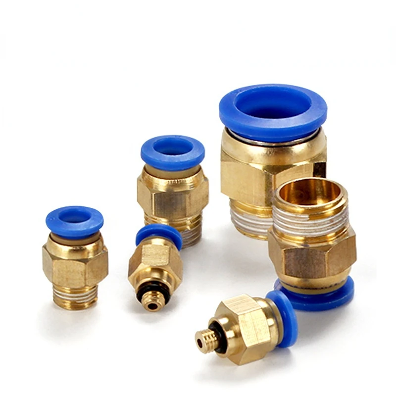 

Pneumatic Air Pipe Pc8-02 Quick Plug Quick Connector Thread Straight-through 4-m5/PC6-01/PC10-3/PC12-04