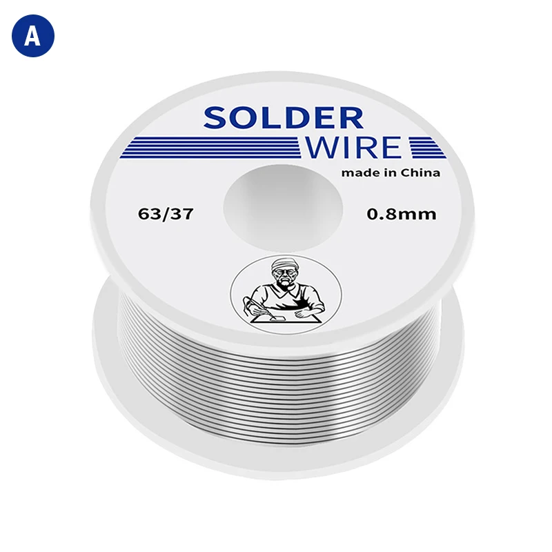 50g Welding Solder Wire High Purity Low Fusion Spot 0.8/1mm Soldering Roll Lead Tin Melt Rosin Core |
