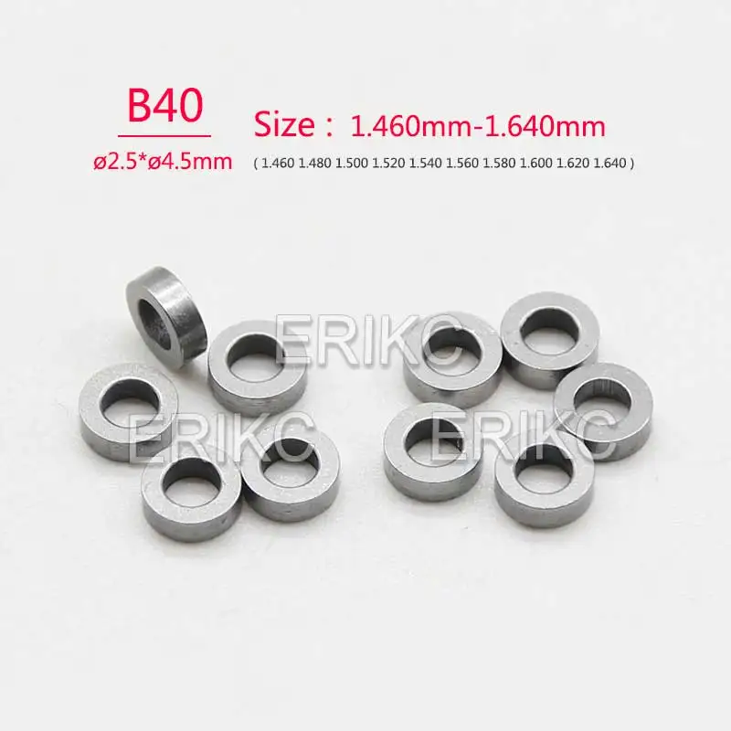 

50PCS ERIKC B40 50PCS SIZE 1.460mm-1.64mm Injector Base Washer Sealing Steel Ring FOR BOSCH Injector Shims Kit
