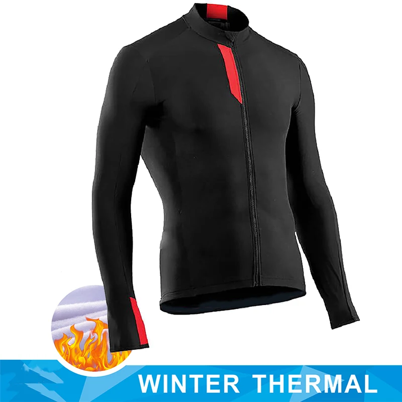 Мужская Термовелосипедная Майка Velo С Длинным Рукавом Зимняя Велосипедная Куртка