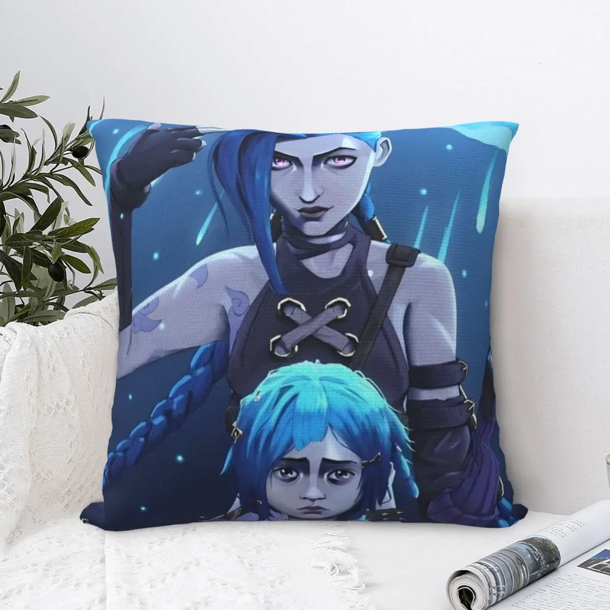 Jinx_Powder BaoBao Arcane квадратная наволочка потрясающая из полиэстера для дома 18 &quotx 18&quot