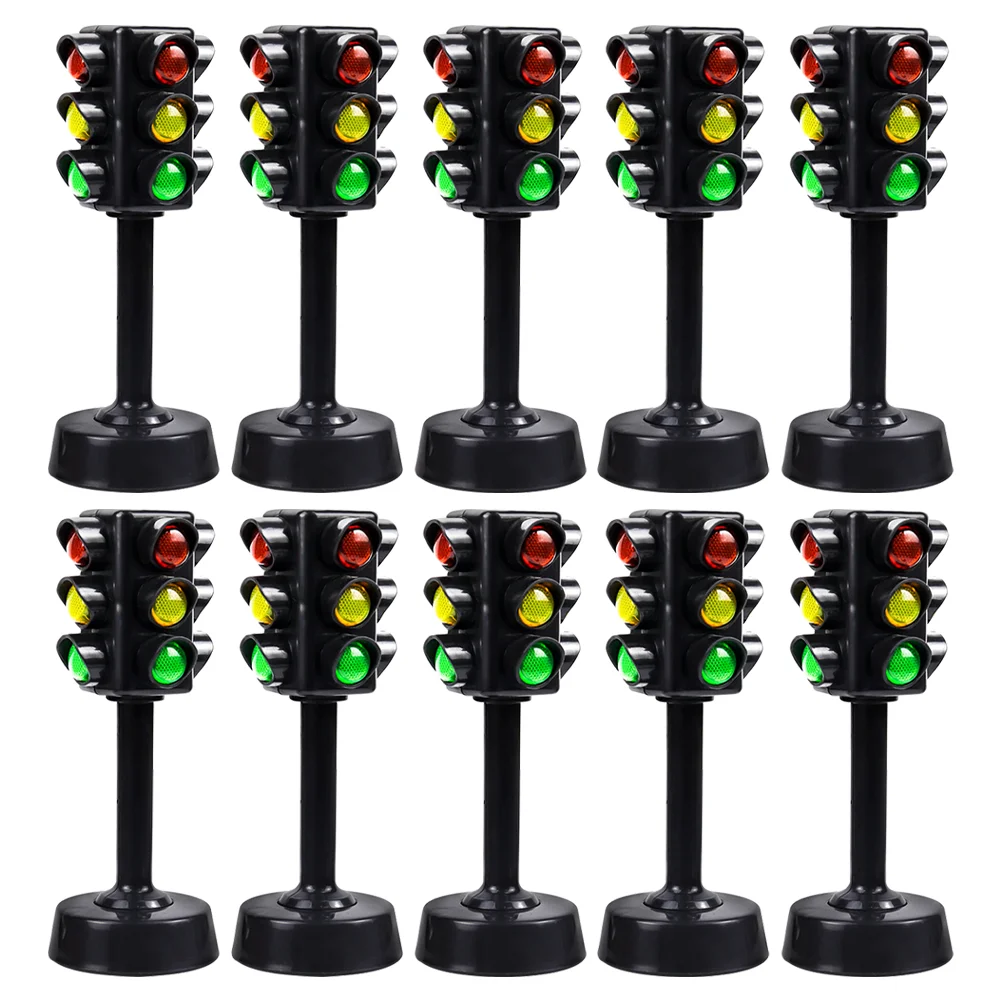 

10Pcs Mini Signal Lamps Traffic Light Toys Signal Light Models Traffic Lamps