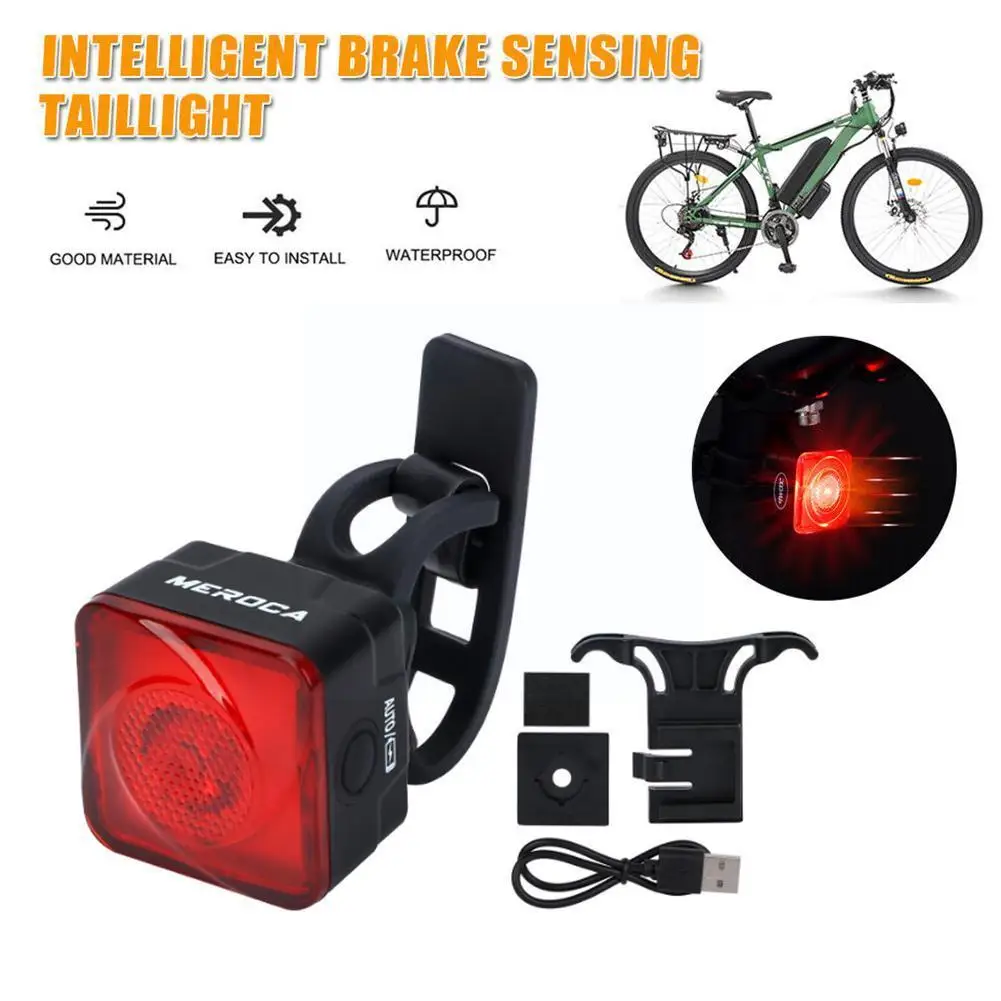 

Задний велосипедный фонарь, умный автоматический тормоз, зондирование, велосипедный задний режим, USB зарядка, 6 дюймов, задний фонарь велосипеда, водонепроницаемый M1Y6