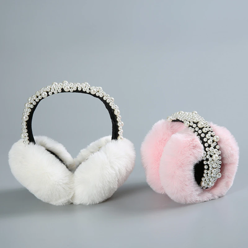 

New Fur Solid Color Ladies Earmuffs Autumn and Winter Warm and Comfortable Unisex Skiing Fur Earmuffs Cute Cache-oreilles