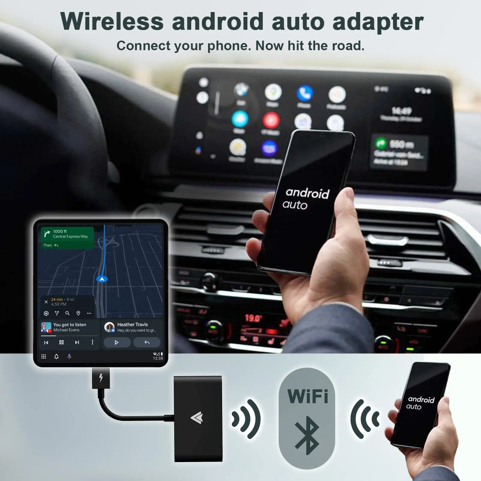 Wireless CarPlay Adapter CarPlay Dongle for Factory Wired CarPlay Cars Convert Plug & Play Auto Connect No Delay for Cars Year