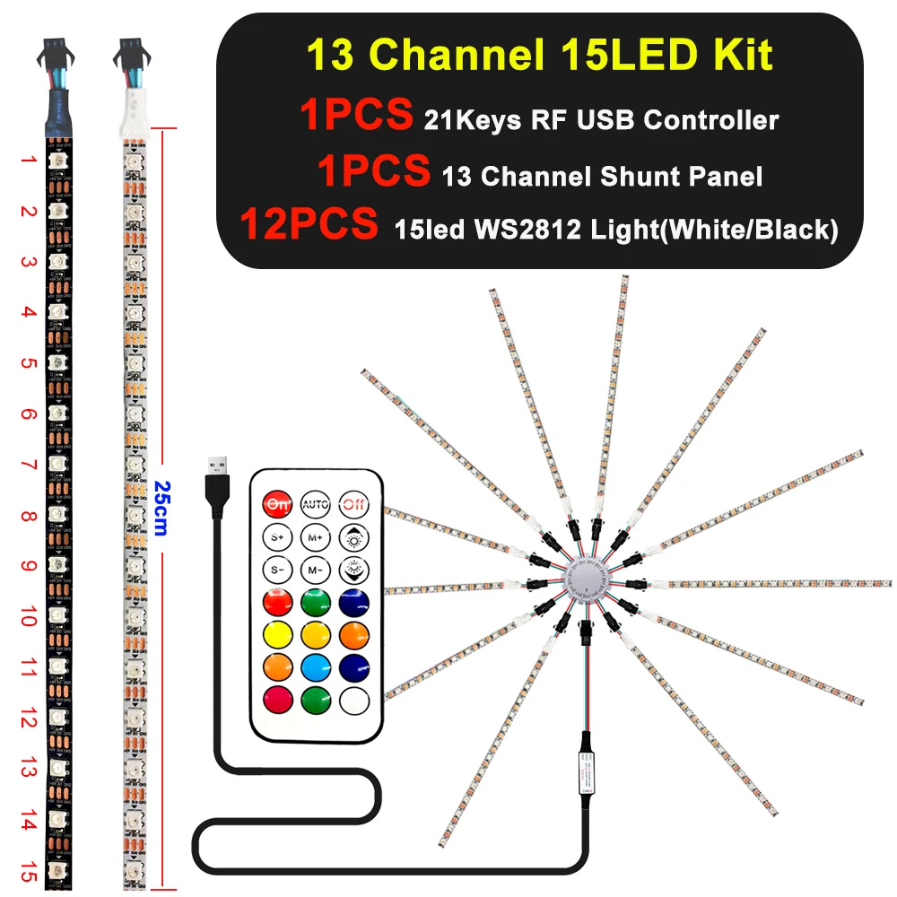 

Светодиодная лента FUNZENXIN WS2812B 366 эффектов