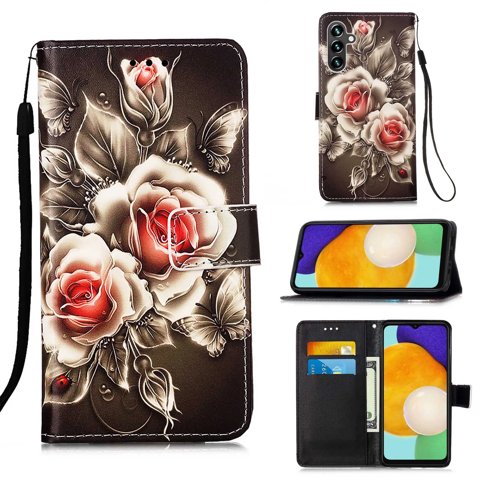 

PU Leather Case for Motorola Moto G7 G8 Stylus Power Lite G9 Play One Vision Macro Action Fusion Plus Global Flip Cover