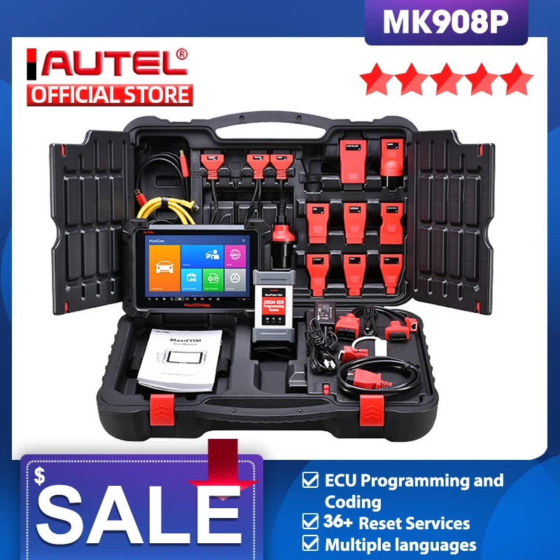 

Autel MaxiCOM MK908PRO Автомобильные диагностические инструменты J2534 ECU программист Bluetooth Активный тест OBD2 сканер обновленный MS908SPRO