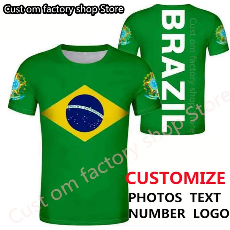 Футболка в бразильском стиле с бесплатным именем и номером бюстгальтер для