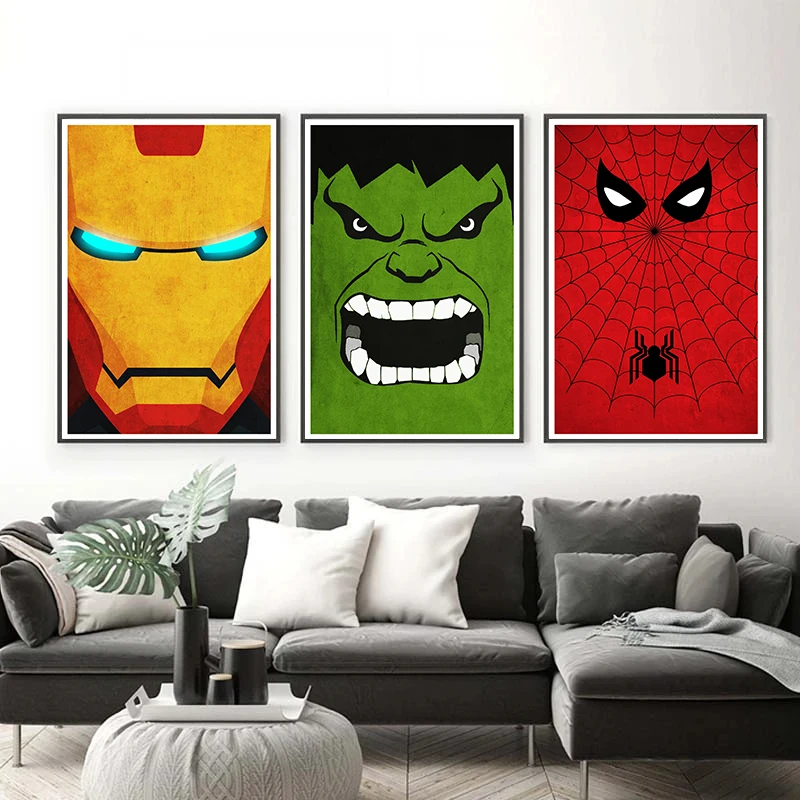 

Диснеевские алмазные супергерои, минималистичные художественные плакаты, вышивка крестиком 5d, Алмазная мозаика «сделай сам», украшение дл...