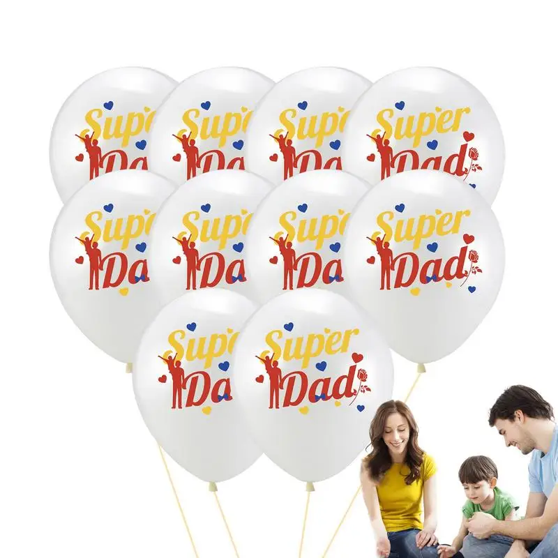 

Fathers Day Decorations 10 Pcs Dad's Day Balloons Decorations Charming Dad's Day Photo Booth Props Papa's Party Decorative