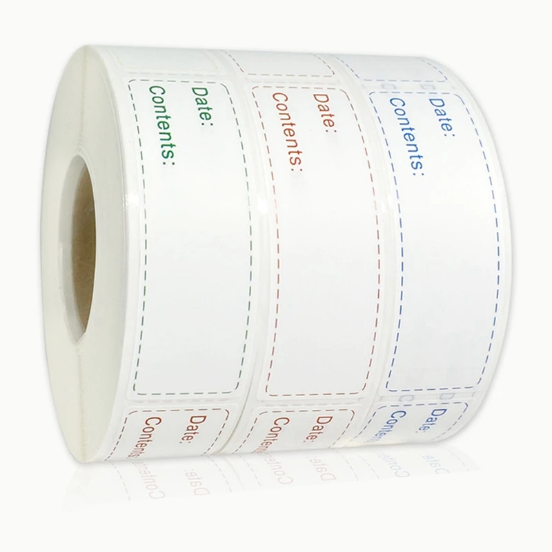 

150Pcs/Roll Kitchen Sticker Refrigerator Freezer Date Content Label Removable Food Storage Sticker Seasoning Bottle Sticker