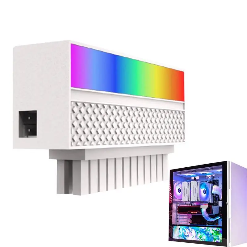 

Материнская плата, 24 контакта, 90 градусов, 5 В, кабель питания, разъем питания, ARGB, синхронный источник питания для компьютера