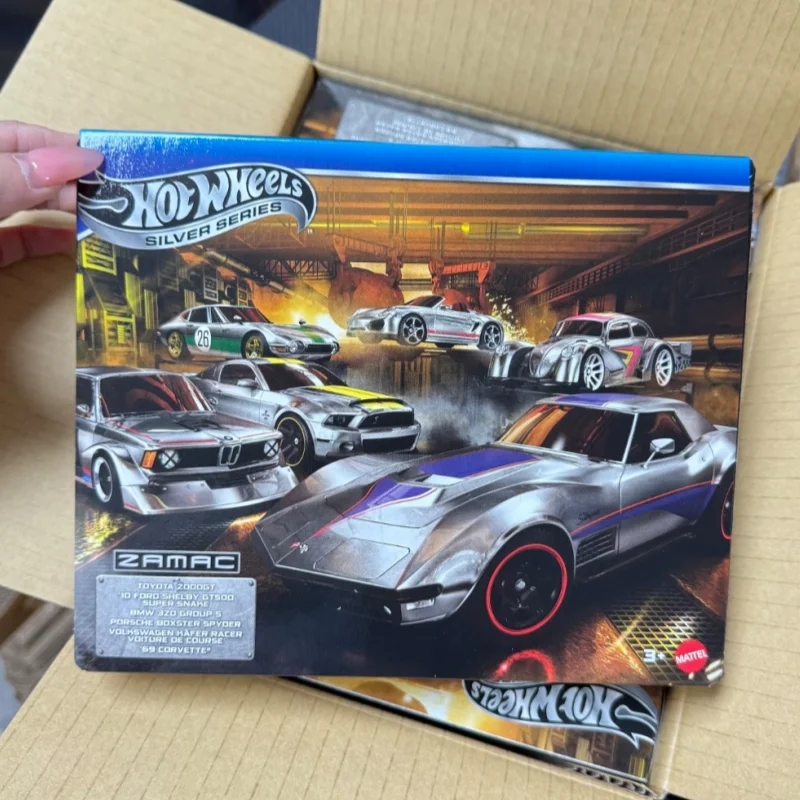 Фото Новый набор из 6 машинок Hot Wheels ZAMAC: Toyota, Porsche, Ford, VW, BMW. Декоративный подарок. Коллекционные модели автомобилей 1/64. №3